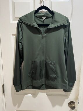 Under Armour Olive Green Full-Zip Hoodie Jacket